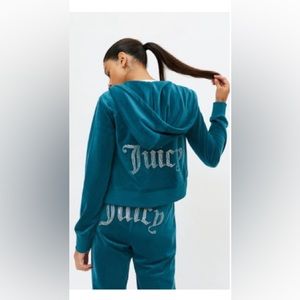 Juicy Couture Velour Zip Up Jacket